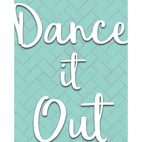 Dance it Out Black Modern Wood Framed Art Print with Double Matting by Kimberly, Allen