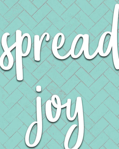 Spread Joy White Modern Wood Framed Art Print with Double Matting by Kimberly, Allen