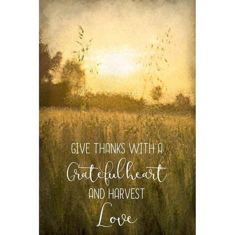 Grateful Heart Black Modern Wood Framed Art Print by Kimberly, Allen