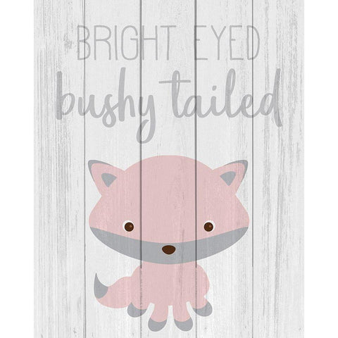 Bright Eyed White Modern Wood Framed Art Print by Kimberly, Allen