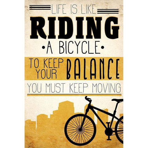 Keep Your Balance Black Modern Wood Framed Art Print with Double Matting by Kimberly, Allen