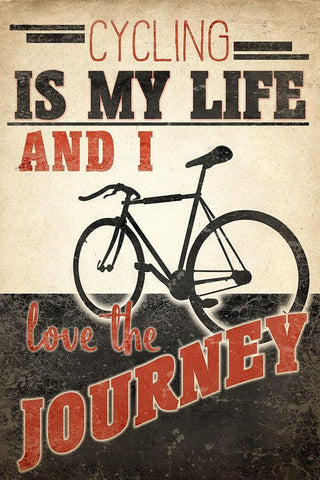 Love the Journey White Modern Wood Framed Art Print with Double Matting by Allen, Kimberly