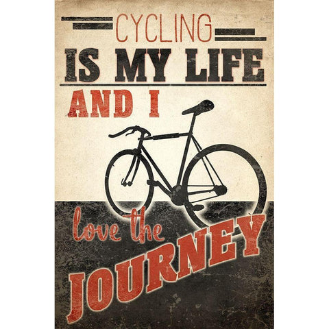 Love the Journey Black Modern Wood Framed Art Print by Allen, Kimberly