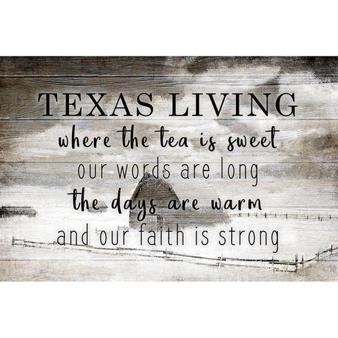 Texas Living Gold Ornate Wood Framed Art Print with Double Matting by Kimberly, Allen