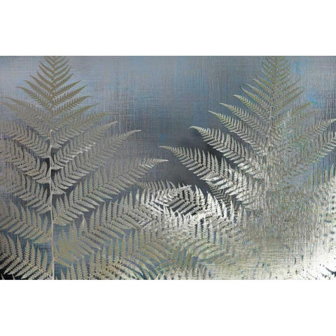 Frosted Ferns Gold Ornate Wood Framed Art Print with Double Matting by Allen, Kimberly