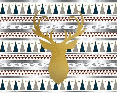 Oh Deer 2 Black Ornate Wood Framed Art Print with Double Matting by Kimberly, Allen