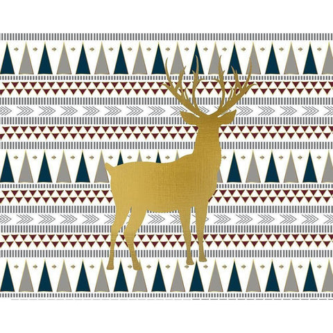 Oh Deer 3 Black Modern Wood Framed Art Print by Kimberly, Allen