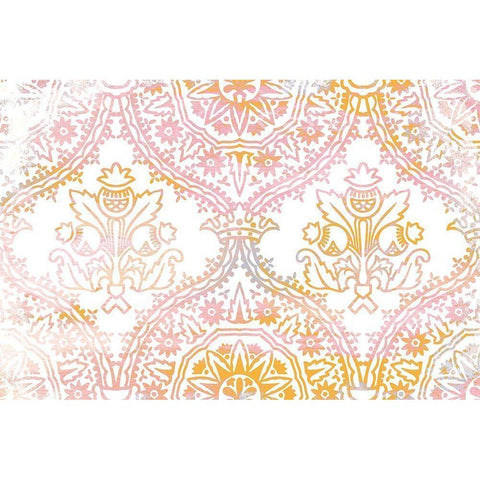 Pink Orange Dream Gold Ornate Wood Framed Art Print with Double Matting by Kimberly, Allen