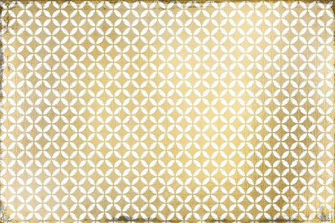 Gold Geo White Modern Wood Framed Art Print with Double Matting by Kimberly, Allen