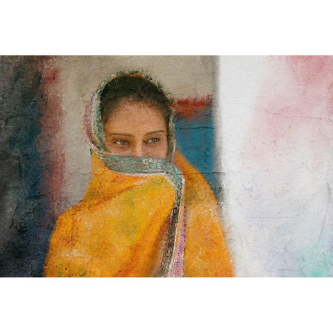Gaze Black Modern Wood Framed Art Print with Double Matting by Kimberly, Allen