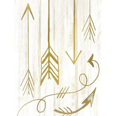 Arrow Way 1 Black Modern Wood Framed Art Print by Kimberly, Allen