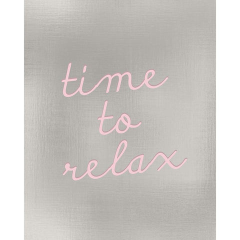 Time to Relax White Modern Wood Framed Art Print by Kimberly, Allen