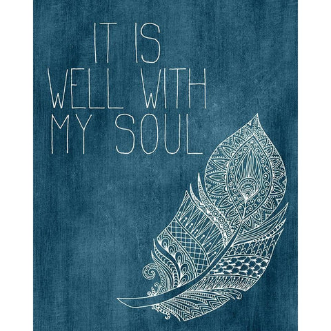 It is Well with my Soul Gold Ornate Wood Framed Art Print with Double Matting by Kimberly, Allen