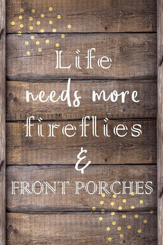 Fireflies Black Ornate Wood Framed Art Print with Double Matting by Kimberly, Allen