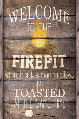 Welcome to our Firepit Black Ornate Wood Framed Art Print with Double Matting by Kimberly, Allen