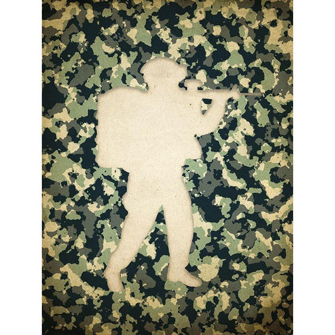 On the Field 1 Gold Ornate Wood Framed Art Print with Double Matting by Kimberly, Allen