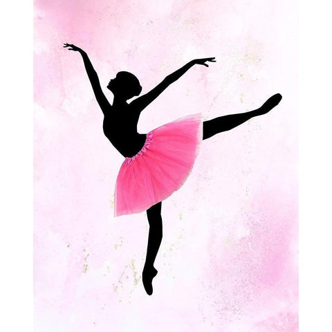 Dancer 2 White Modern Wood Framed Art Print by Kimberly, Allen