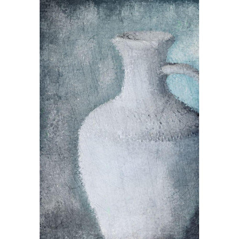 Cool Blue Black Modern Wood Framed Art Print with Double Matting by Allen, Kimberly