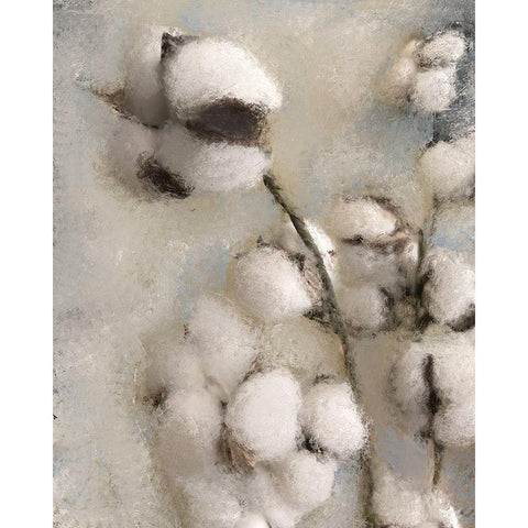 Sprays of Cotton 2 White Modern Wood Framed Art Print by Kimberly, Allen