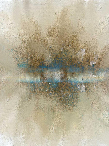 Burst 1 White Modern Wood Framed Art Print with Double Matting by Allen, Kimberly