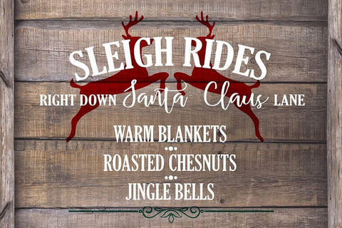 Sleigh Rides Black Ornate Wood Framed Art Print with Double Matting by Kimberly, Allen