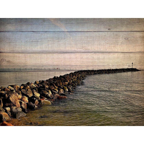 Rock Path Gold Ornate Wood Framed Art Print with Double Matting by Allen, Kimberly