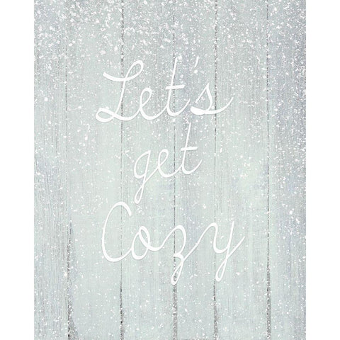Lets Get Cozy Gold Ornate Wood Framed Art Print with Double Matting by Kimberly, Allen