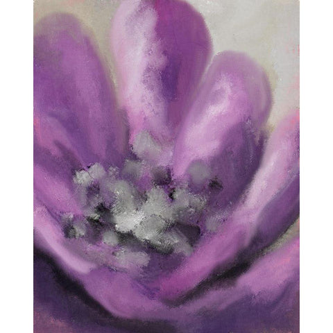 Blooming Purple 2 Black Modern Wood Framed Art Print by Allen, Kimberly