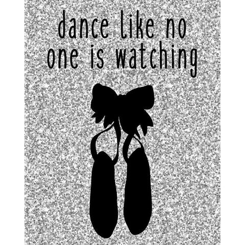 Dance Like White Modern Wood Framed Art Print by Kimberly, Allen