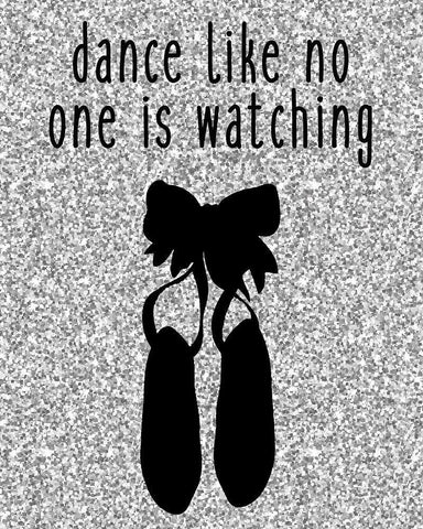 Dance Like White Modern Wood Framed Art Print with Double Matting by Kimberly, Allen