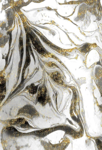 Rivers of Gold Black Ornate Wood Framed Art Print with Double Matting by Kimberly, Allen