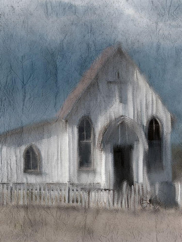 In the Country Black Ornate Wood Framed Art Print with Double Matting by Kimberly, Allen