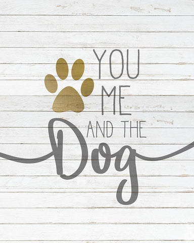 You and Me White Modern Wood Framed Art Print with Double Matting by Kimberly, Allen