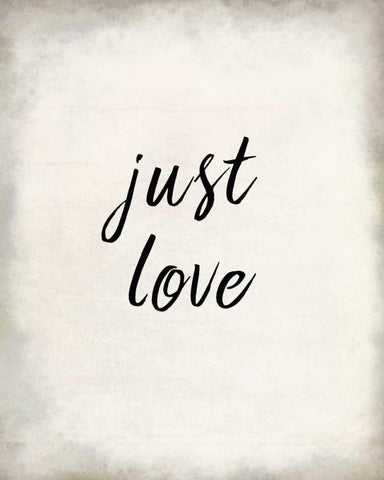 Just Love Black Ornate Wood Framed Art Print with Double Matting by Allen, Kimberly