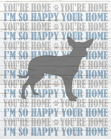 Youre Home v2 White Modern Wood Framed Art Print with Double Matting by Kimberly, Allen