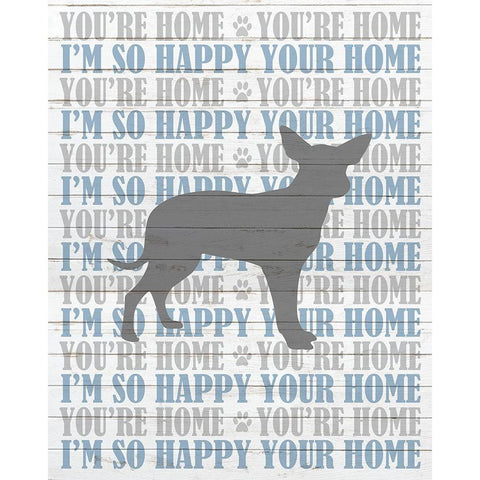 Youre Home v2 Black Modern Wood Framed Art Print with Double Matting by Kimberly, Allen
