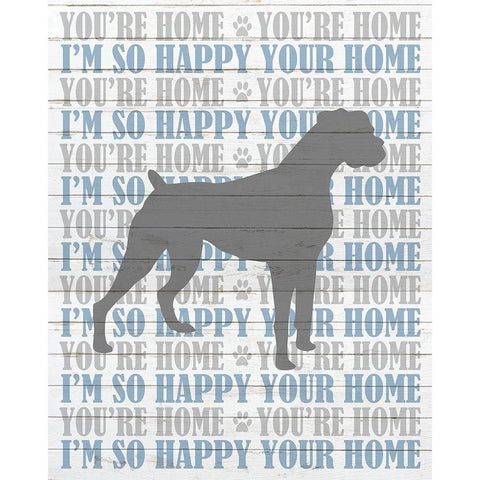 Youre Home v3 Black Modern Wood Framed Art Print with Double Matting by Kimberly, Allen