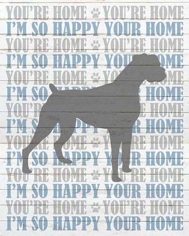 Youre Home v3 White Modern Wood Framed Art Print with Double Matting by Kimberly, Allen