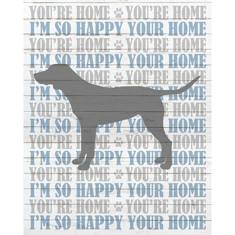 Youre Home v4 Gold Ornate Wood Framed Art Print with Double Matting by Kimberly, Allen