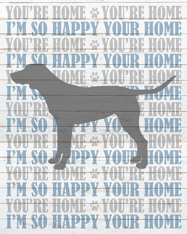 Youre Home v4 White Modern Wood Framed Art Print with Double Matting by Kimberly, Allen