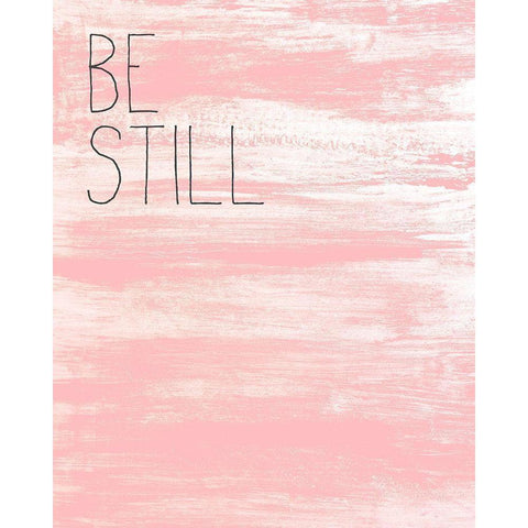 Be Still 1 Black Modern Wood Framed Art Print with Double Matting by Kimberly, Allen