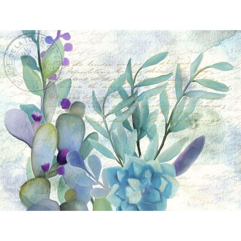 Watercolor Floral 4 White Modern Wood Framed Art Print by Kimberly, Allen