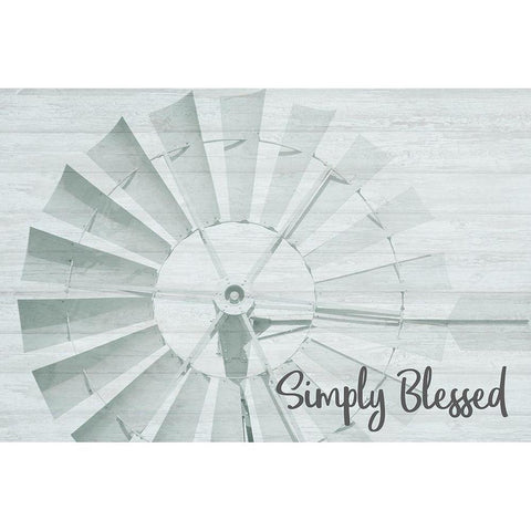 Simply Blessed 1 Black Modern Wood Framed Art Print by Kimberly, Allen