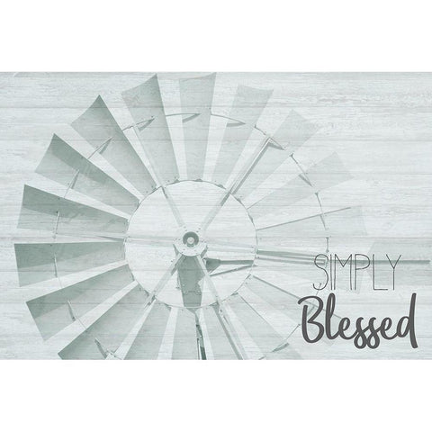 Simply Blessed 2 Black Modern Wood Framed Art Print with Double Matting by Kimberly, Allen