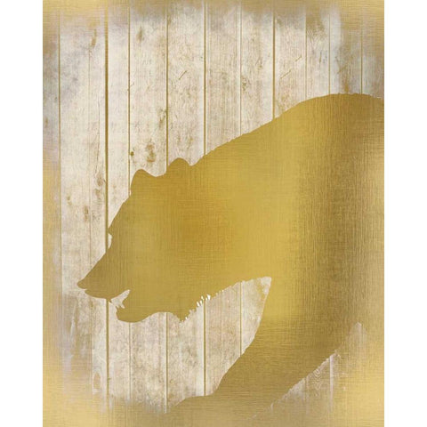 Golden Wildlife 1 Black Modern Wood Framed Art Print by Allen, Kimberly