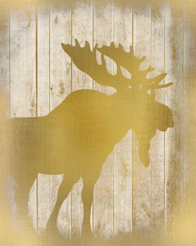 Golden Wildlife 2 Black Ornate Wood Framed Art Print with Double Matting by Allen, Kimberly