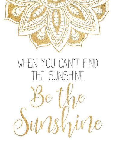 Be The Sunshine White Modern Wood Framed Art Print with Double Matting by Kimberly, Allen