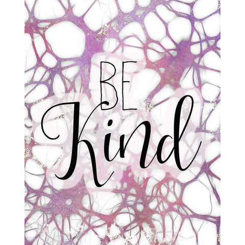 Be Kind 1 Black Modern Wood Framed Art Print with Double Matting by Kimberly, Allen