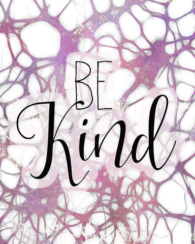 Be Kind 1 Black Ornate Wood Framed Art Print with Double Matting by Kimberly, Allen