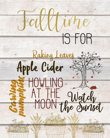 Seasons D White Modern Wood Framed Art Print with Double Matting by Kimberly, Allen
